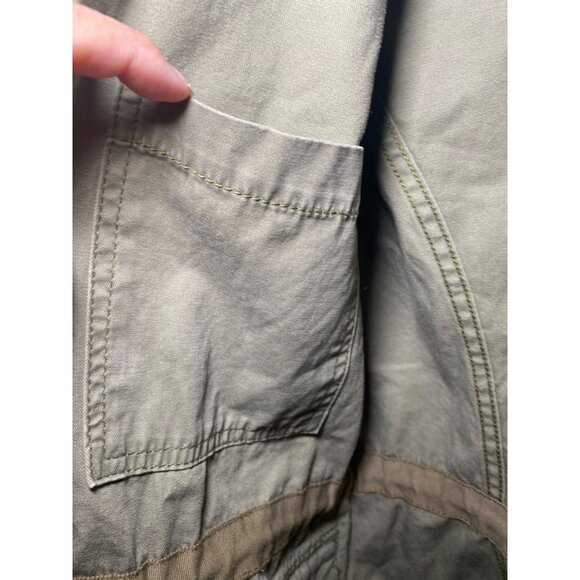 Madewell Womens Olive Green Utility Cargo Military Style Jacket M Durable Casual - Picture 6 of 9